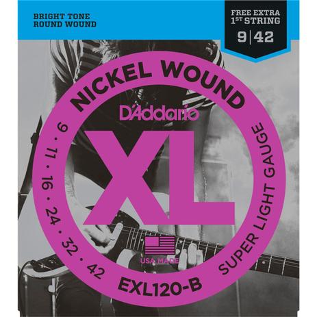 Encordoamento Guitarra Daddario EXL120-B .009-.042 - Daddario Menor preço em Encordoamento Guitarra Daddario EXL120-B .009-.042 - Daddario