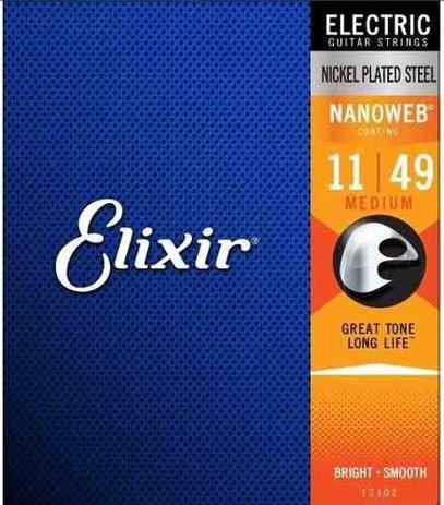 Encordoamento Guitarra Elixir 1149 Nanoweb Medium 12102 Menor preço em Encordoamento Guitarra Elixir 1149 Nanoweb Medium 12102