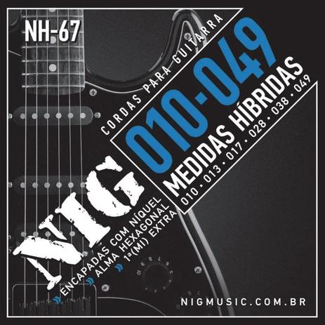 Encordoamento Guitarra Nig NH67 Hibrida .010 .049 Menor preço em Encordoamento Guitarra Nig NH67 Hibrida .010 .049