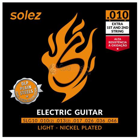 Encordoamento Guitarra Solez 0.010'' Menor preço em Encordoamento Guitarra Solez 0.010''