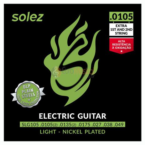 Encordoamento Guitarra Solez 0.0105 Menor preço em Encordoamento Guitarra Solez 0.0105