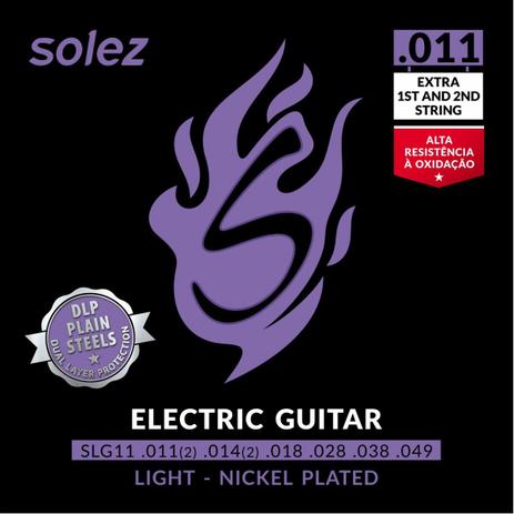 Encordoamento Guitarra Solez 0.011 DLP Menor preço em Encordoamento Guitarra Solez 0.011 DLP