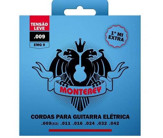 Encordoamento Jogo Monterey Solez Guitarra 09 Mi Extra EMG09 - Solez / monterey Menor preço em Encordoamento Jogo Monterey Solez Guitarra 09 Mi Extra EMG09 - Solez / monterey