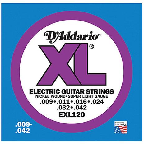 Encordoamento Nickel Wound 009 Para Guitarra EXL-120 - DAddario - D addario Menor preço em Encordoamento Nickel Wound 009 Para Guitarra EXL-120 - DAddario - D addario