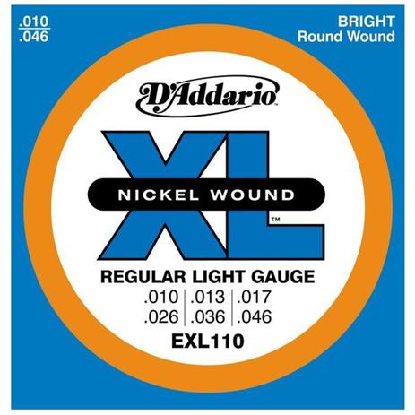 Encordoamento Nickel Wound 010 Para Guitarra EXL-110 - DAddario - D addario Menor preço em Encordoamento Nickel Wound 010 Para Guitarra EXL-110 - DAddario - D addario