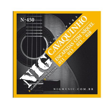 Encordoamento NIG P/ Cavaquinho C/ Bolinha N-450 - EC0207 - Nig strings Menor preço em Encordoamento NIG P/ Cavaquinho C/ Bolinha N-450 - EC0207 - Nig strings