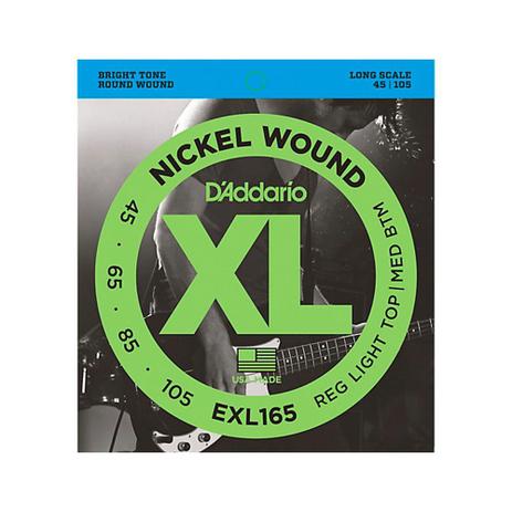 Encordoamento para baixo d'addario exl165-4c 045 12327 Menor preço em Encordoamento para baixo d'addario exl165-4c 045 12327