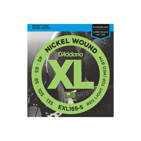 Encordoamento para baixo daddario exl165-5 045 5c Menor preço em Encordoamento para baixo daddario exl165-5 045 5c