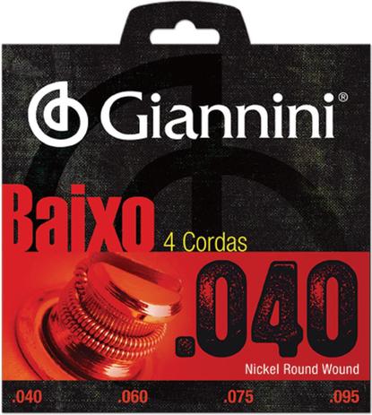 Encordoamento Para Baixo Giannini 4 Cordas .040 Menor preço em Encordoamento Para Baixo Giannini 4 Cordas .040