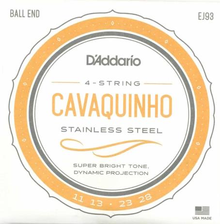 Encordoamento Para Cavaquinho Aço Daddario Ej93 - D'addario Menor preço em Encordoamento Para Cavaquinho Aço Daddario Ej93 - D'addario