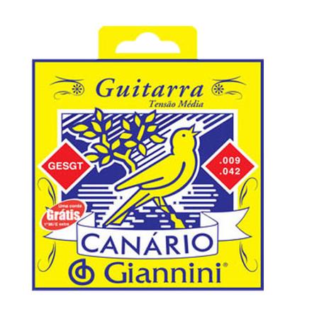Encordoamento para Guitarra 009 leve GESGT9 - Canário - Canario Menor preço em Encordoamento para Guitarra 009 leve GESGT9 - Canário - Canario