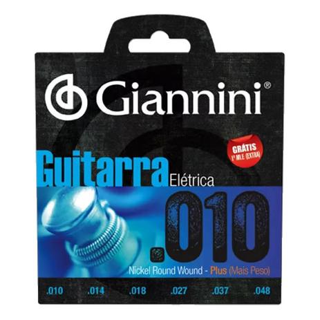 Encordoamento para Guitarra 010 GEEGST.10 - Giannini Menor preço em Encordoamento para Guitarra 010 GEEGST.10 - Giannini