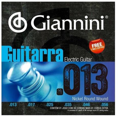 Encordoamento para Guitarra 013 GEEGSTH.13 - Giannini Menor preço em Encordoamento para Guitarra 013 GEEGSTH.13 - Giannini