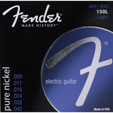 Encordoamento para Guitarra Aço 0.009 150XL Niquelada FENDER Menor preço em Encordoamento para Guitarra Aço 0.009 150XL Niquelada FENDER