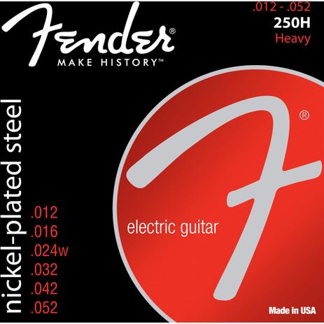Encordoamento para Guitarra Aço 0.012 250H Niquelado FENDER Menor preço em Encordoamento para Guitarra Aço 0.012 250H Niquelado FENDER