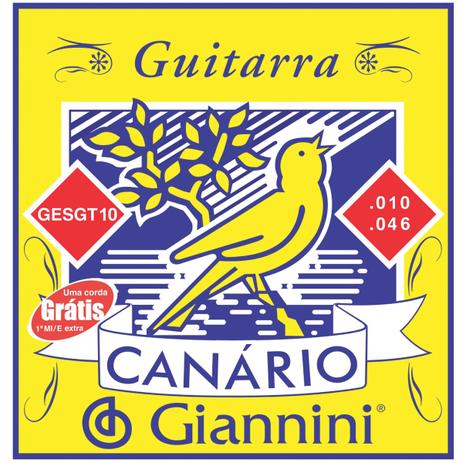 Encordoamento para guitarra canario .010 - gesgt10 - 226 Menor preço em Encordoamento para guitarra canario .010 - gesgt10 - 226