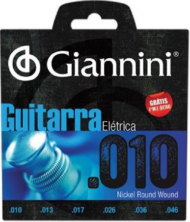 Encordoamento para guitarra elétrica geegst 10 - .010-.046 - Giannini Menor preço em Encordoamento para guitarra elétrica geegst 10 - .010-.046 - Giannini