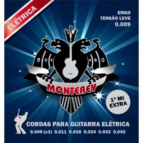 Encordoamento Para Guitarra Elétrica Monterey 0.009 Menor preço em Encordoamento Para Guitarra Elétrica Monterey 0.009
