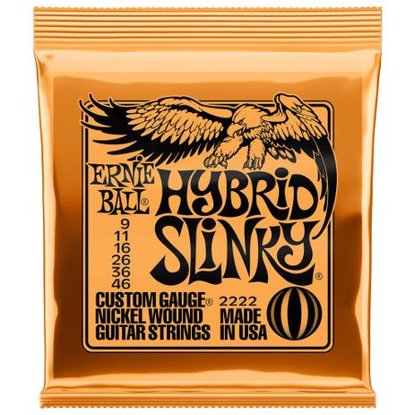 Encordoamento Para Guitarra Ernie Ball 009 - 046 Hybrid Slinky 2222 - Selo Royal Music Menor preço em Encordoamento Para Guitarra Ernie Ball 009 - 046 Hybrid Slinky 2222 - Selo Royal Music