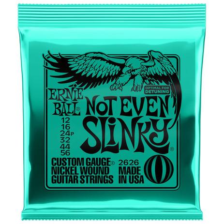 Encordoamento Para Guitarra Ernie Ball 012 - 056 Not Even Slinky 2626 - Selo Royal Music Menor preço em Encordoamento Para Guitarra Ernie Ball 012 - 056 Not Even Slinky 2626 - Selo Royal Music