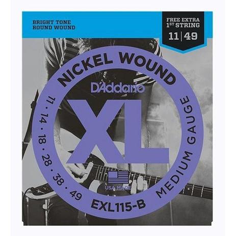 Encordoamento para Guitarra EXL115B 0,11 DAddario XL - Daddario Menor preço em Encordoamento para Guitarra EXL115B 0,11 DAddario XL - Daddario