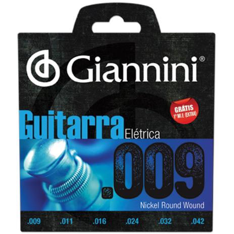 Encordoamento Para Guitarra GEEGST9 Super Leve 0.09 GIANNINI Menor preço em Encordoamento Para Guitarra GEEGST9 Super Leve 0.09 GIANNINI