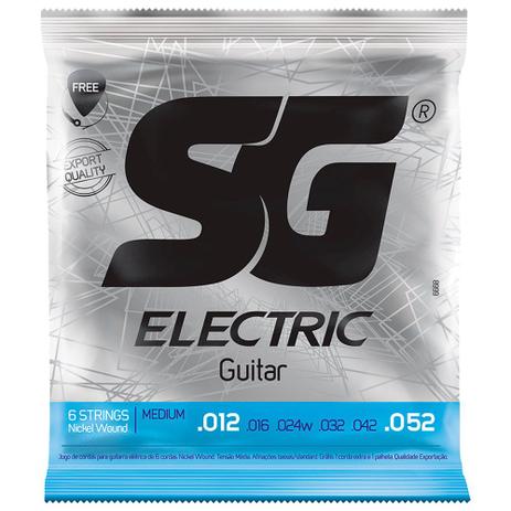 Encordoamento Para Guitarra SG 012 6668 + Mi Extra E Palheta - Sg strings Menor preço em Encordoamento Para Guitarra SG 012 6668 + Mi Extra E Palheta - Sg strings