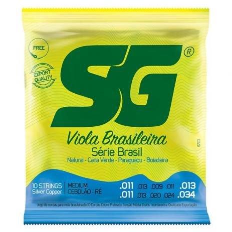 Encordoamento Para Viola Caipira SG Cebolão Ré Tensão Média Menor preço em Encordoamento Para Viola Caipira SG Cebolão Ré Tensão Média
