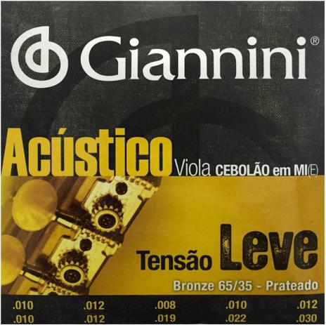 Encordoamento Para Viola Cebolão Giannini Acustico Leve é boa?
