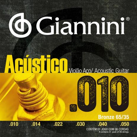 Encordoamento para Violão aço 010 media GESWAM - Giannini é ruim? Encordoamento para Violão aço 010 media GESWAM - Giannini é boa?