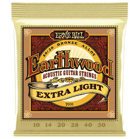 Encordoamento Para Violão Aço Ernie Ball Earthwood 010 - 050 Bronze 80/20 EB2006 Menor preço em Encordoamento Para Violão Aço Ernie Ball Earthwood 010 - 050 Bronze 80/20 EB2006
