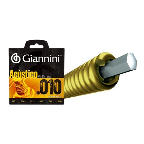 Encordoamento Para Violão Acústico GESPW-011 - Giannini é boa?
