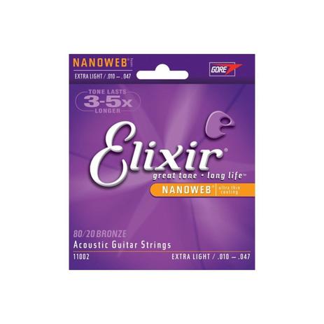 Encordoamento para Violão de Aço Elixir 010-047 Bronze Nanoweb Jogo de Cordas de Aço Menor preço em Encordoamento para Violão de Aço Elixir 010-047 Bronze Nanoweb Jogo de Cordas de Aço