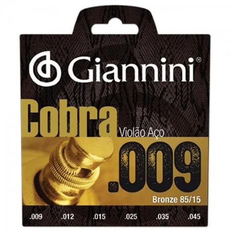 Encordoamento para Violao FOLK Geewak Cobra ACO 0.09 Giannini Menor preço em Encordoamento para Violao FOLK Geewak Cobra ACO 0.09 Giannini
