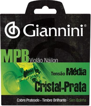 Encordoamento para violão nylon cristal-prata tensão média sem bolinha genws - Giannini Menor preço em Encordoamento para violão nylon cristal-prata tensão média sem bolinha genws - Giannini