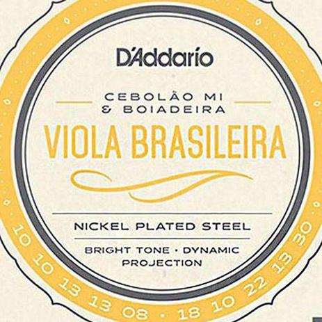 Menor preço em Encordoamento Profissional para Viola Brasileira em Mi EJ82C - D'addario