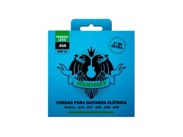 Encordoamento Solez Monterey P/ Guitarra Calibre 0.010 Menor preço em Encordoamento Solez Monterey P/ Guitarra Calibre 0.010