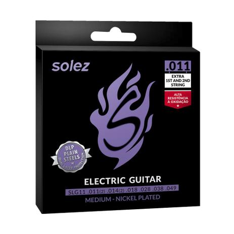 Encordoamento Solez P/ Guitarra SLG11 0.11/0.49 - EC0345 Menor preço em Encordoamento Solez P/ Guitarra SLG11 0.11/0.49 - EC0345