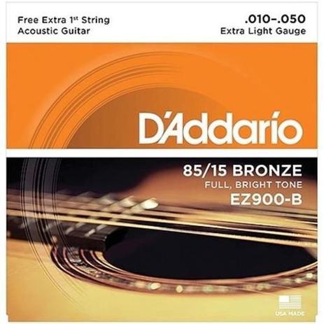 Encordoamento Violão Aço 0,10 EZ900B D'Addario - Daddario Menor preço em Encordoamento Violão Aço 0,10 EZ900B D'Addario - Daddario
