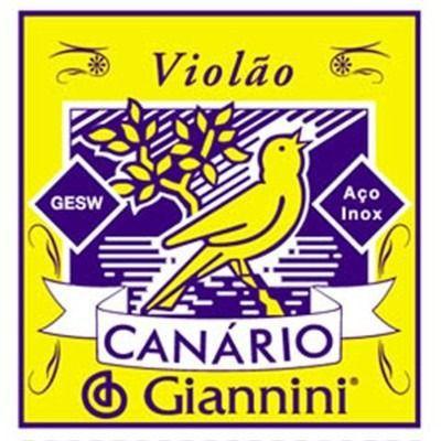 Encordoamento Violão Aço Giannini Canário Com Chenilha GESW Menor preço em Encordoamento Violão Aço Giannini Canário Com Chenilha GESW