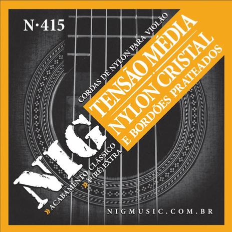 Encordoamento Violao Nig N-415 Nylon Cristal - Media Tensao - Rouxinol Menor preço em Encordoamento Violao Nig N-415 Nylon Cristal - Media Tensao - Rouxinol