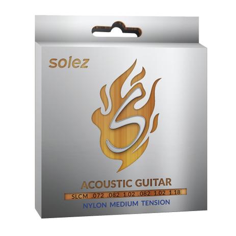 Encordoamento Violão Nylon Medium Tension Slc M - Solez Menor preço em Encordoamento Violão Nylon Medium Tension Slc M - Solez