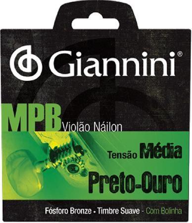 Encordoamento violao nylon preto-ouro tensão média com bolinha genwbg - Giannini é boa?
