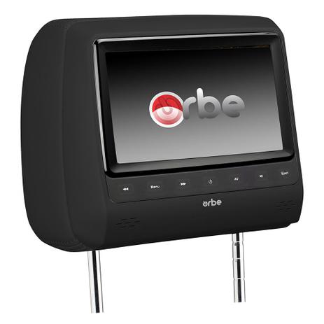 Encosto de Cabeça Preto 7 Pol Orbe Sem DVD Menor preço em Encosto de Cabeça Preto 7 Pol Orbe Sem DVD