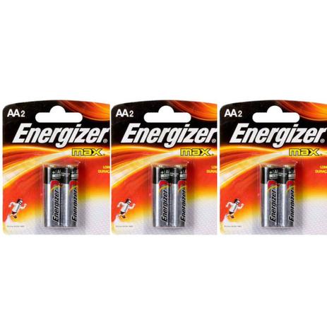 Energizer Pilha Alcalina Pequena AA C/2 (Kit C/03) Menor preço em Energizer Pilha Alcalina Pequena AA C/2 (Kit C/03)