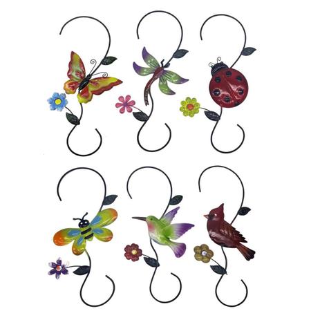 Enfeite de Ferro Para Jardim Casa Quintal Flor Borboleta Passaro Para Pendurar Sortido Kit Com 6 (JARD-42) - Braslu Menor preço em Enfeite de Ferro Para Jardim Casa Quintal Flor Borboleta Passaro Para Pendurar Sortido Kit Com 6 (JARD-42) - Braslu