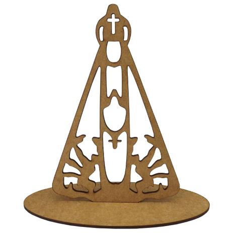 Enfeite de Mesa em MDF Nossa Senhora Aparecida 15,7x15cm - Palácio da Arte Menor preço em Enfeite de Mesa em MDF Nossa Senhora Aparecida 15,7x15cm - Palácio da Arte