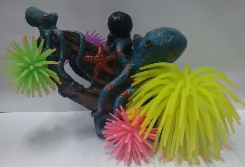 Enfeite de Resina Soma Deco Polvo com Anemonas - Soma fish é boa?