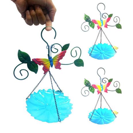 Enfeite Jardim Casa Quintal Flor Borboleta Para Pendurar Conjunto Com 3 Azul (JARD-45) - Braslu Menor preço em Enfeite Jardim Casa Quintal Flor Borboleta Para Pendurar Conjunto Com 3 Azul (JARD-45) - Braslu
