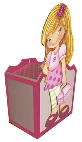 Enfeite Lixeira MDF Decoupage Menina DMS-016 - Litoarte é boa?